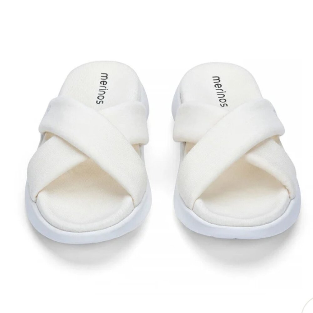 MERINOS WOMAN'S SANDAL NATURAL WHITE SIZE 10-- NWOT - Picture 2 of 10